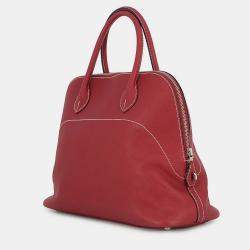 Pre Owned Hermes Bolide Relax Rouge H Epsom Size 35