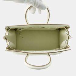 Pre Owned Hermes Birkin Shadow Mushroom Swift Leather Size 25