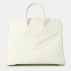 Pre Owned Hermes Birkin Shadow Mushroom Swift Leather Size 25