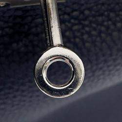 Pre Owned Hermes Kelly Retourne Blue Nuit Togo Leather Size 28