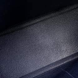 Pre Owned Hermes Kelly Retourne Blue Nuit Togo Leather Size 28