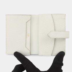 Pre Owned Hermes Bearn Mini Coin Purse Included Mushroom Chevre Myzore Goatskin