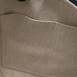 Pre Owned Hermes Bride A Black H Pavilion Marine Canvas PM