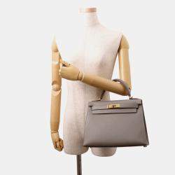 Pre Owned حقيبة هيرمس كيلي خارجية خياطة غريس ماير فيو مدام 28