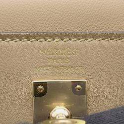 Pre Owned Hermes Kelly Retourne Poussiere Swift Leather Size 25