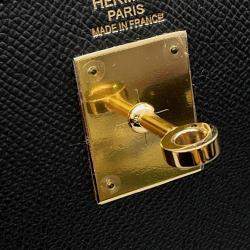 Pre Owned Hermes Kelly Sellier Black Epsom Size 32