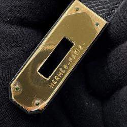 Pre Owned Hermes Kelly Sellier Black Epsom Size 32
