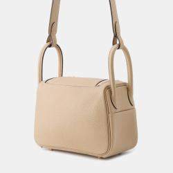 Pre Owned Hermes Lindy Trench/Etoupe Taurillon Clemence Size Mini