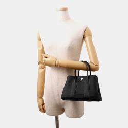 Pre Owned Hermes Neo Garden Black Negonda Leather Size 23