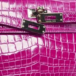 Pre Owned حقيبة صغيرة هيرمس كيلي جلد سويفت حمراء معدن ذهبي