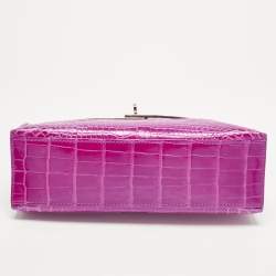 Pre Owned حقيبة صغيرة هيرمس كيلي جلد سويفت حمراء معدن ذهبي