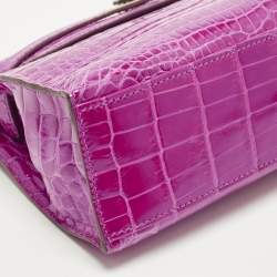 Pre Owned حقيبة صغيرة هيرمس كيلي جلد سويفت حمراء معدن ذهبي