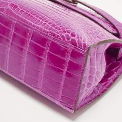 Pre Owned حقيبة صغيرة هيرمس كيلي جلد سويفت حمراء معدن ذهبي