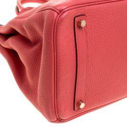 Hermes Rose Lipstick Togo Leather Gold Hardware Birkin 35 Bag