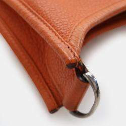 Pre Owned Hermes Evelyne III 29 Orange H Taurillon Clemence Leather Crossbody Bag