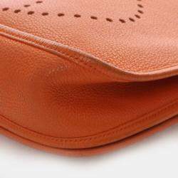 Pre Owned Hermes Evelyne III 29 Orange H Taurillon Clemence Leather Crossbody Bag