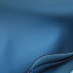 Pre Owned Hermes Dogon Duo Blue Togo Calfskin Leather Wallet