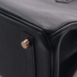 Pre Owned Hermes Birkin Touch 25 Black Togo Calfskin Leather Top Handle Bag
