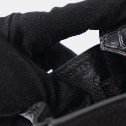 Pre Owned Hermes Birkin Touch 25 Black Togo Calfskin Leather Top Handle Bag