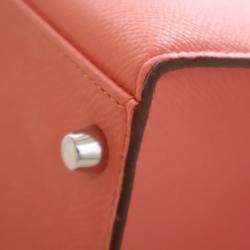 Pre Owned حقيبة هيرمس كيلي سيليير جلد عجل إيبسوم زهري بمقبض علوي حجم 32