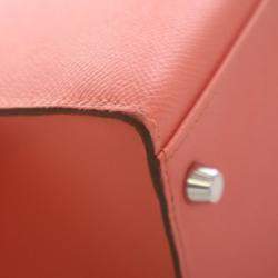 Pre Owned حقيبة هيرمس كيلي سيليير جلد عجل إيبسوم زهري بمقبض علوي حجم 32