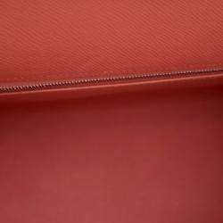 Pre Owned حقيبة هيرمس كيلي سيليير جلد عجل إيبسوم زهري بمقبض علوي حجم 32