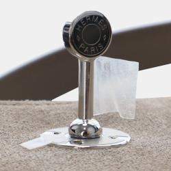 مملوكة مسبقًا Hermes Lindy Mini 20 Gris Caillou Etoupe Grizzly Suede Top Handle Bag