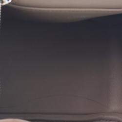 مملوكة مسبقًا Hermes Lindy Mini 20 Gris Caillou Etoupe Grizzly Suede Top Handle Bag