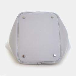 مملوكة مسبقًا Hermes Picotin 22 Bleu Pale Togo Calfskin Leather Shoulder Bag