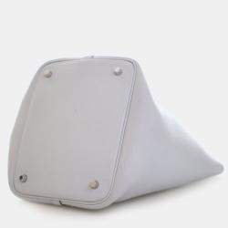 مملوكة مسبقًا Hermes Picotin 22 Bleu Pale Togo Calfskin Leather Shoulder Bag