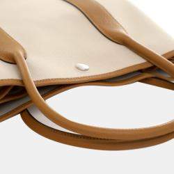 Pre Owned Hermes Garden File 37 Beton Toile H Canvas Tote Bag