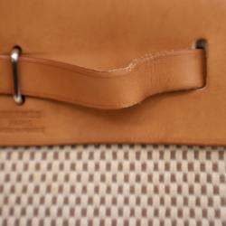 Pre Owned Hermes Herbag TPM Beige Toile Canvas Top Handle Bag