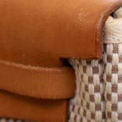 Pre Owned Hermes Herbag TPM Beige Toile Canvas Top Handle Bag