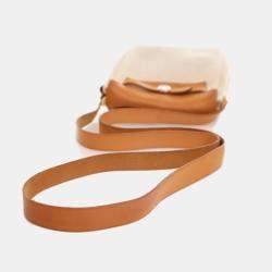 Pre Owned Hermes Herbag TPM Beige Toile Canvas Top Handle Bag