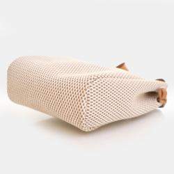 Pre Owned Hermes Herbag TPM Beige Toile Canvas Top Handle Bag