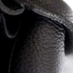 Pre Owned حقيبة مراسل هيرميس ستيف كابورال جلد توريلون كليمونس سوداء