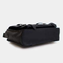 Pre Owned  حقيبة مراسل هيرميس ستيف كابورال جلد توريلون كليمونس سوداء