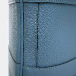 مملوكة مسبقًا Hermes Garden Party 30 Bleu Du Nord Negonda Calfskin Leather Tote Bag