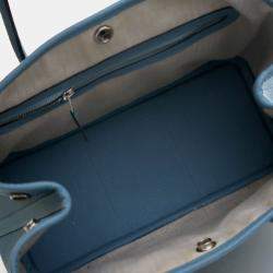 مملوكة مسبقًا Hermes Garden Party 30 Bleu Du Nord Negonda Calfskin Leather Tote Bag