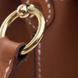 Pre Owned Hermes Roulis 23 Gold Evercolor Calfskin Leather Shoulder Bag