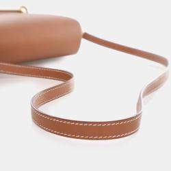 Pre Owned Hermes Roulis 23 Gold Evercolor Calfskin Leather Shoulder Bag