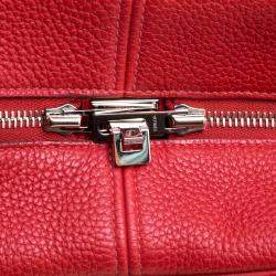 Pre Owned Hermes Rougue Garance Togo Leather Victoria II Bag