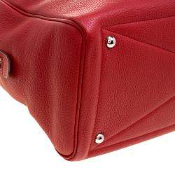 Pre Owned Hermes Rougue Garance Togo Leather Victoria II Bag