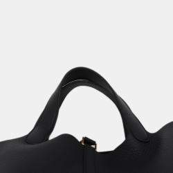 Pre Owned Hermes Black Clemence Picotin Lock 18