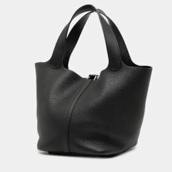 مملوكة مسبقًا Hermes Black Clemence Picotin Lock 22