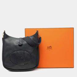 Pre Owned Hermes Black Epsom Evelyne GM