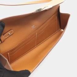 Pre Owned حقيبة هيرمس شين دانكر تو-جو كتف جلد إبسوم بني