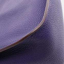 Pre Owned حقيبة هيرمس جيبسيير 28 إيريس كتف توريلون كليمنس جلد بنفسجي