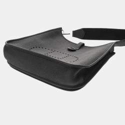 مملوكة مسبقًا حقيبة هيرمس ايفلين 3 PM سوداء جلد كليمنس توريلون