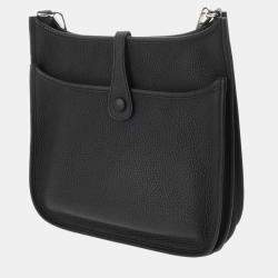 مملوكة مسبقًا حقيبة هيرمس ايفلين 3 PM سوداء جلد كليمنس توريلون